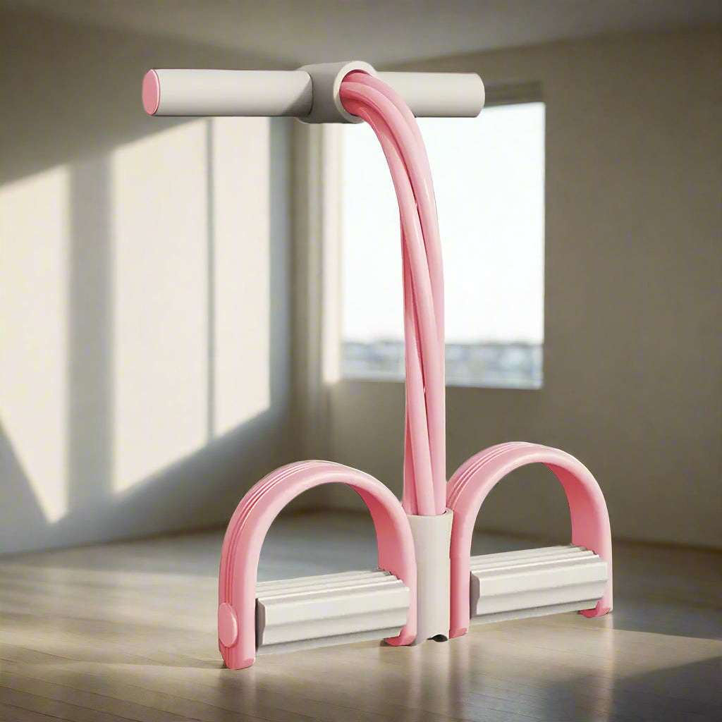 Resistance Band 4-Tube Even Resistance Non-Slip Handles & Pedals