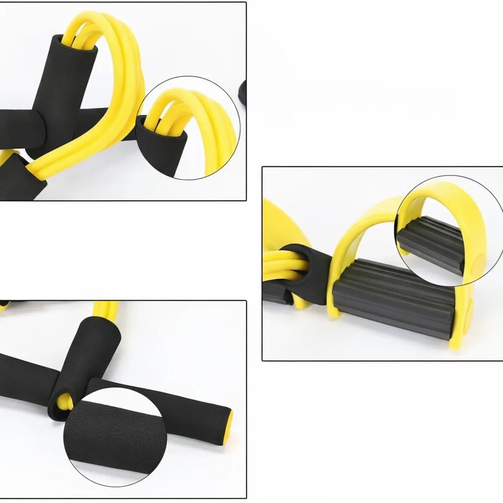 Resistance Band Adjustable 20-25 Lbs Foam Handles & Foot Loops