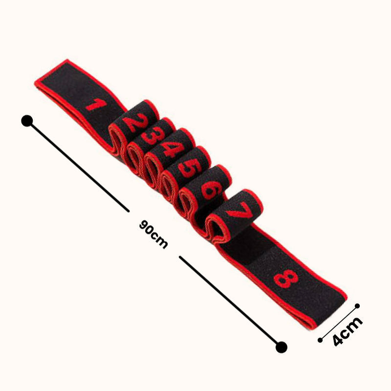Resistance Band Adjustable 8-Segment Polyester-Cotton & Reinforced Weave