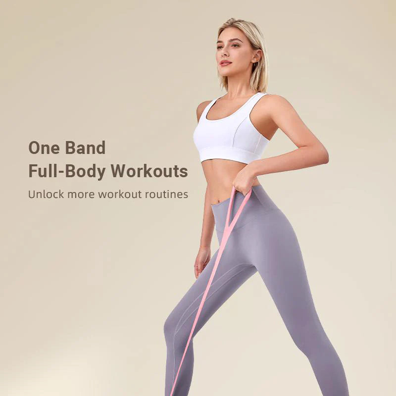 Resistance Band Double-Loop Handle Silicone 20 lb