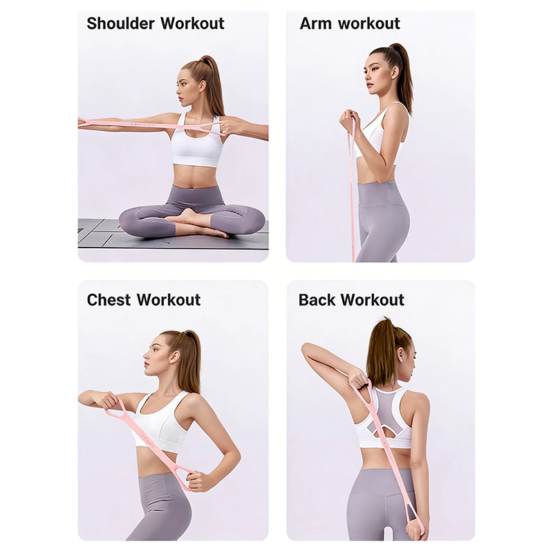 Resistance Band Double-Loop Handle Silicone 20 lb