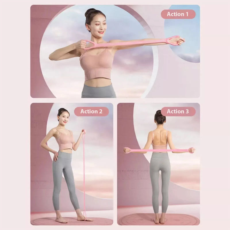 Resistance Band Silicone Non-Slip Handles Travel Size