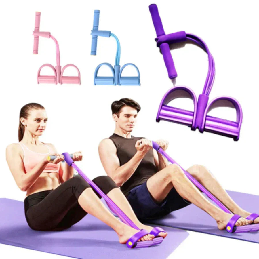 Resistance Band Trainer Thick TPE Bands Non-Slip Pedal