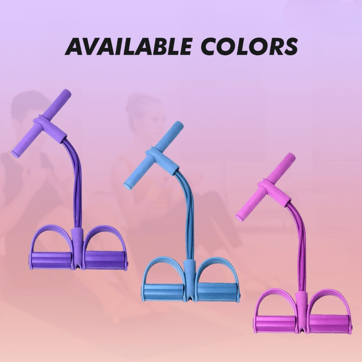 Resistance Trainer Reinforced Latex Bands & Non-Slip Pedals