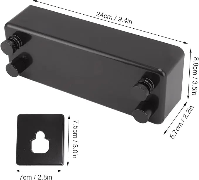Retractable Clothesline 13 Ft Rustproof Rope & Mounting Kit