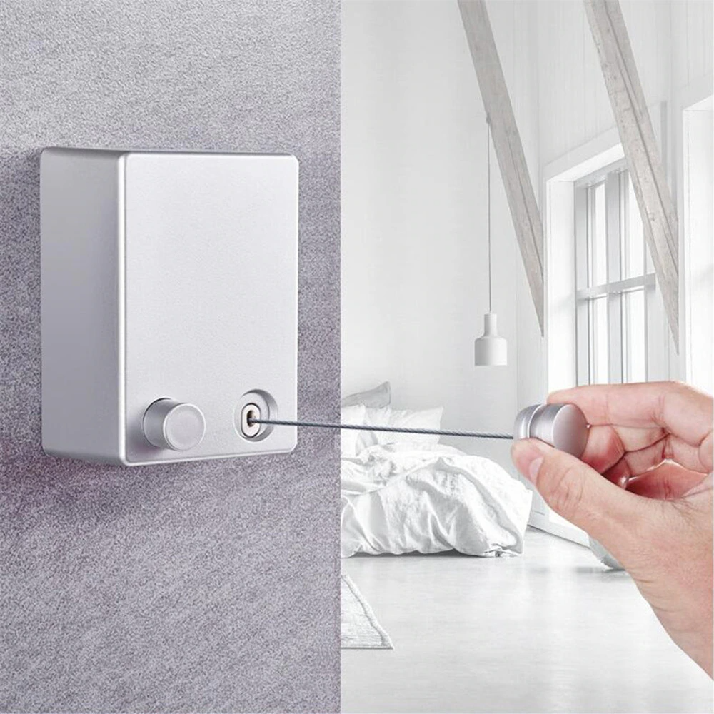 Retractable Clothesline Automatic Wall-Mounted Indoor & Outdoor