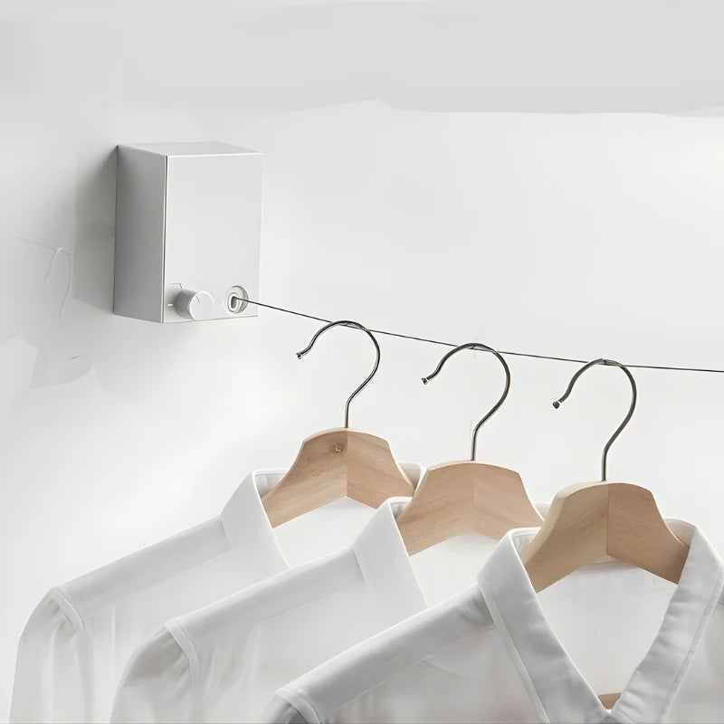 Retractable Clothesline Wall-Mounted 4.2 m Indoor & Outdoor