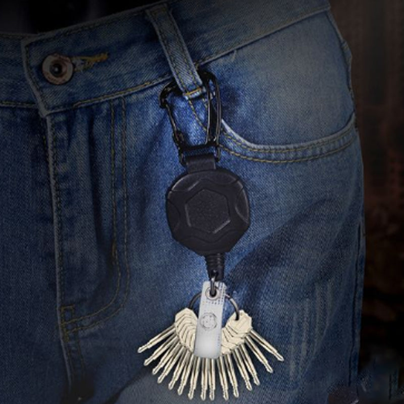 Retractable ID Holder ABS Plastic 31.5 Inch Reach
