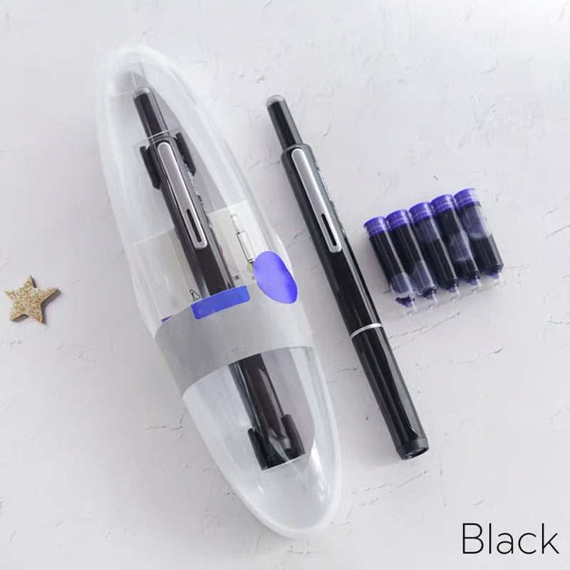 Retractable Pen Smooth Ink Flow Stainless Steel Tip