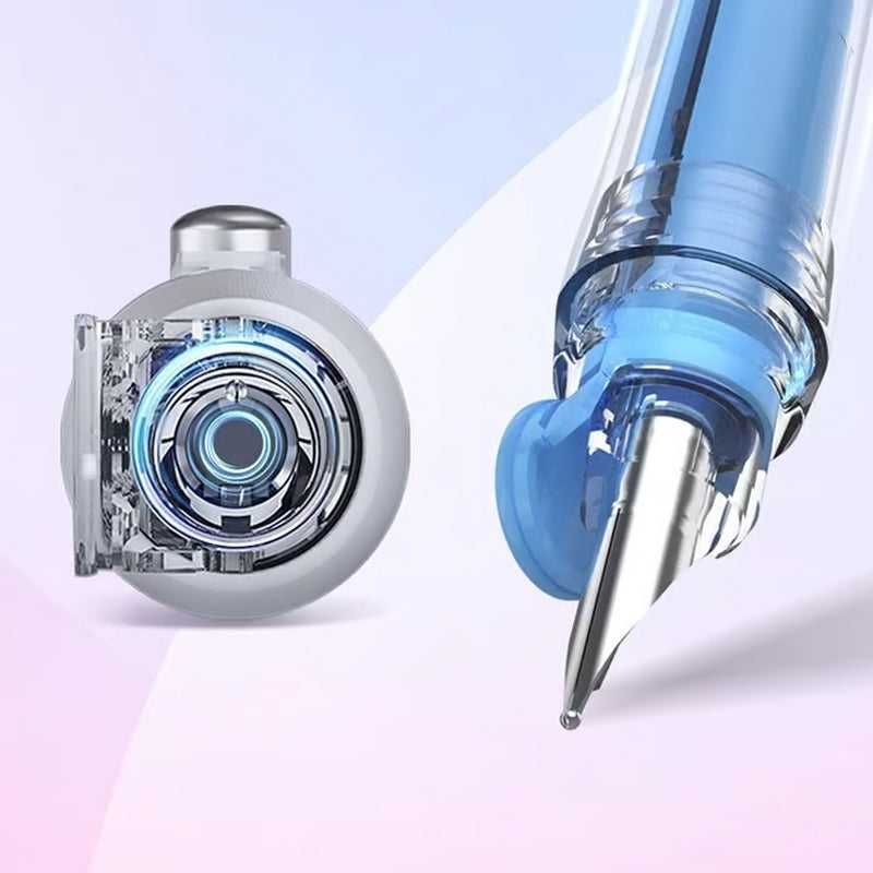 Retractable Pen Smooth Ink Flow Stainless Steel Tip