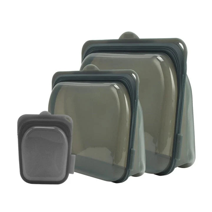 Reusable Food Storage Bags Platinum Silicone Airtight