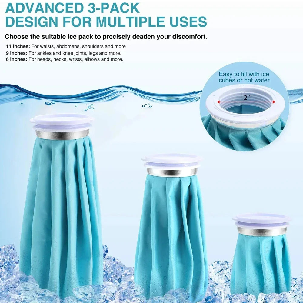 Reusable Ice Pack Hot & Cold Leak-Proof Screw Cap