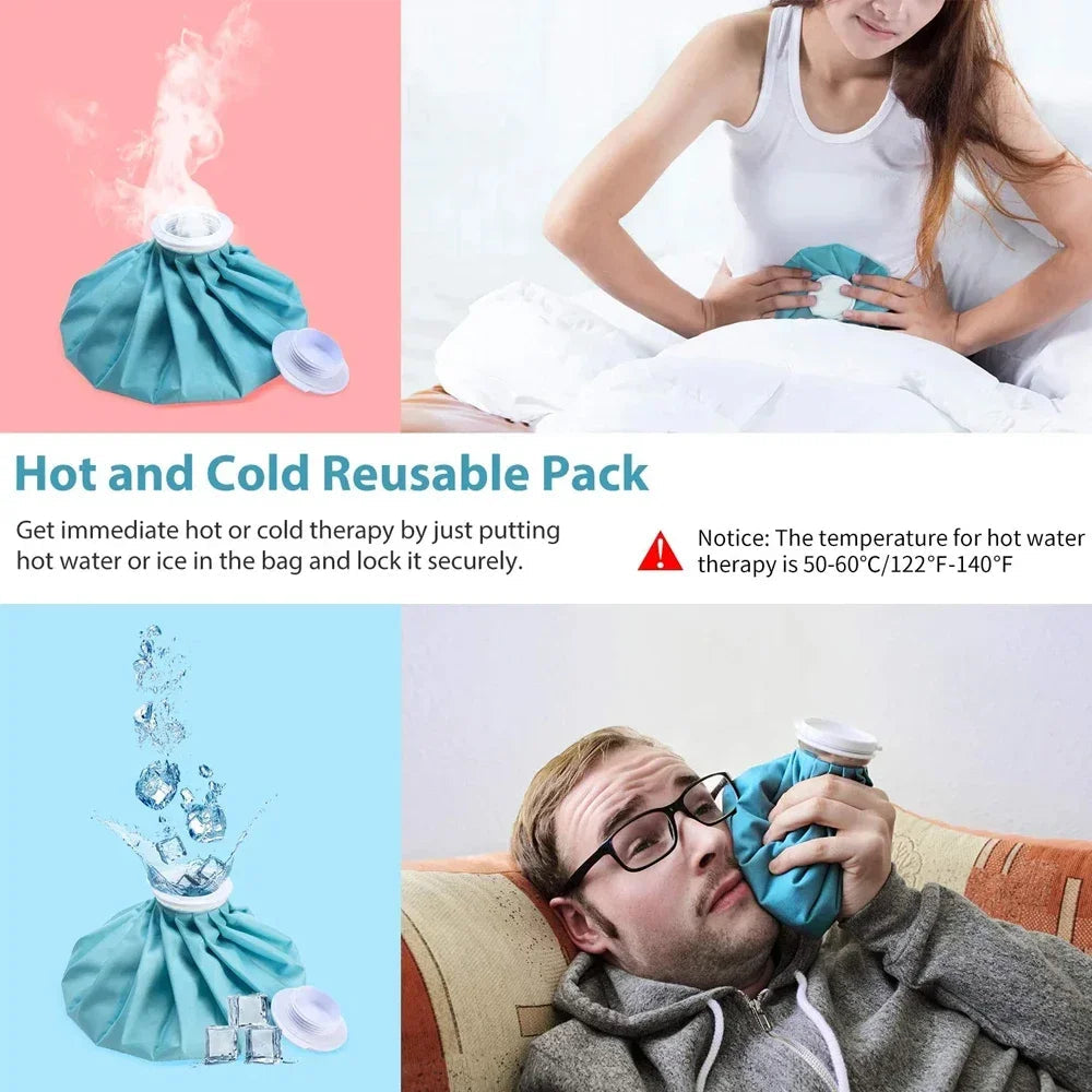 Reusable Ice Pack Hot & Cold Leak-Proof Screw Cap