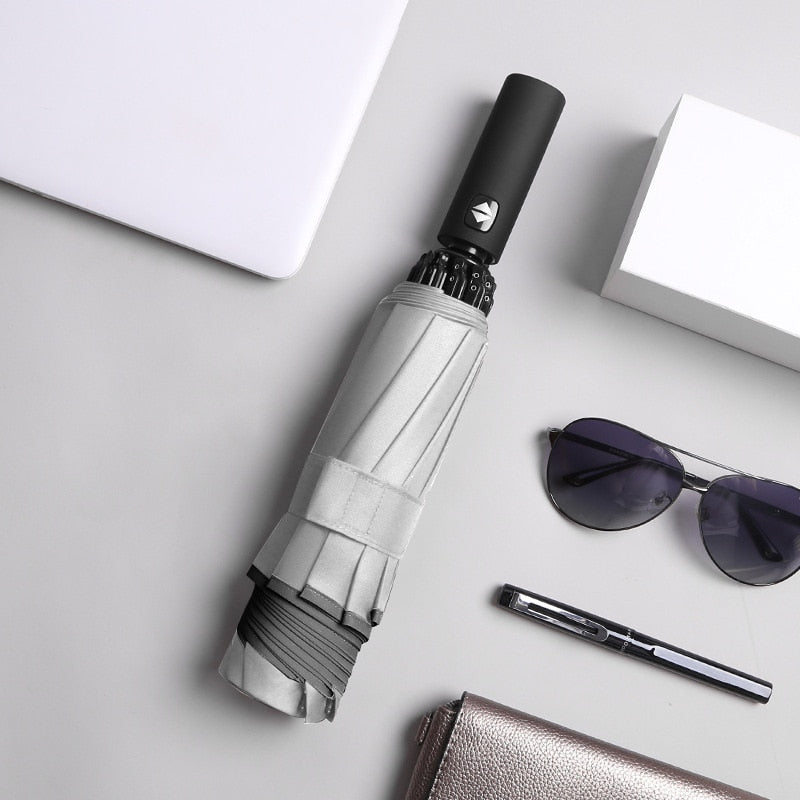 Reverse Umbrella Reflective Stripes & Automatic Open-Close