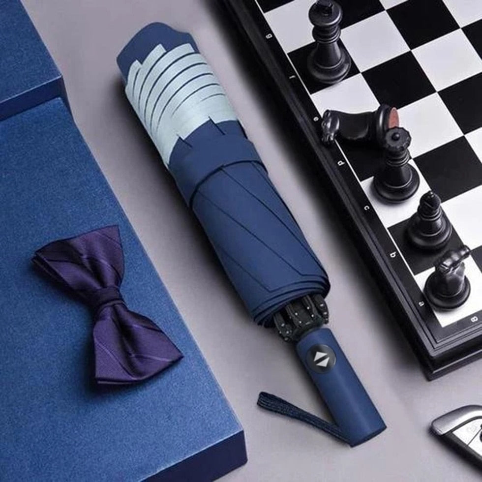 Reverse Umbrella Reflective Stripes & Automatic Open-Close