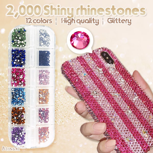 Rhinestone Applicator Set Ergonomic Pen 2,000 Stones