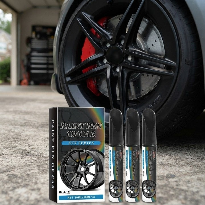 Rim Repair Pen Set Fine-Tip Black Waterproof 3-Piece