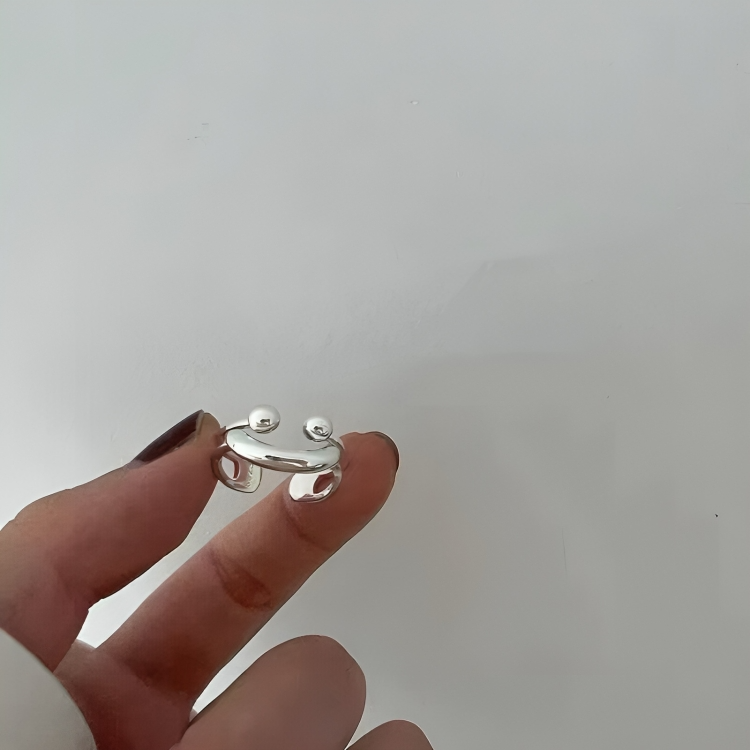 Ring Adjustable Sterling Silver Hypoallergenic