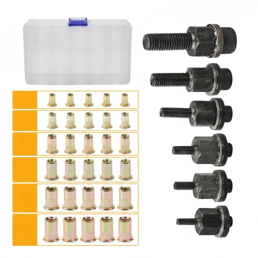 Rivet Nut Kit M3–M10 Easy Install Storage Box