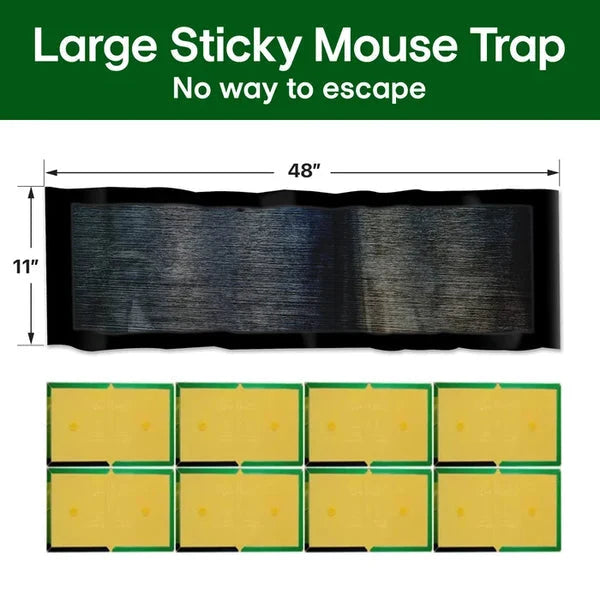Rodent Glue Trap Extra-Strong Adhesive Double-Sided Waterproof