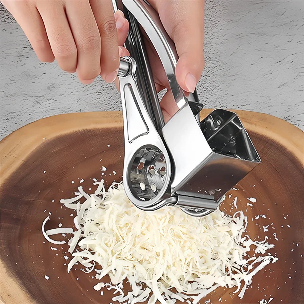Rotary Cheese Grater Stainless Steel Hand Crank