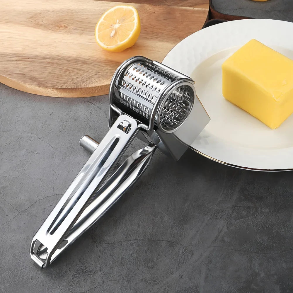 Rotary Cheese Grater Stainless Steel Hand Crank