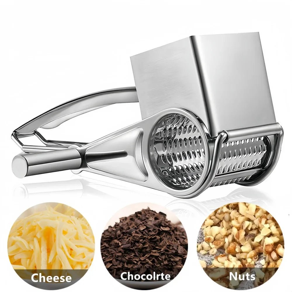 Rotary Cheese Grater Stainless Steel Hand Crank