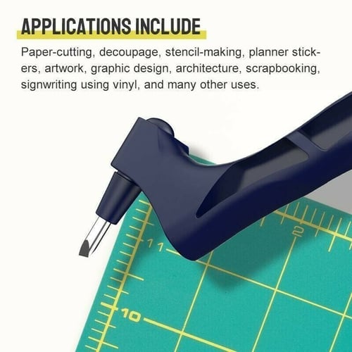 Rotary Craft Knife 360° Rotating Blade & Ergonomic Handle