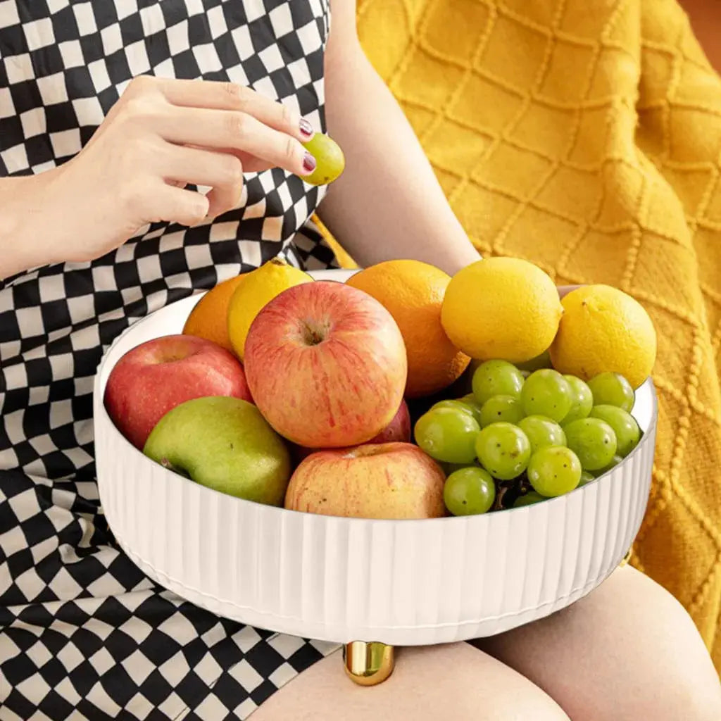 Rotating Storage Tray 360° Rotation Space-Saving Easy-Clean