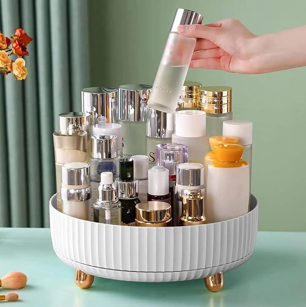Rotating Storage Tray 360° Rotation Space-Saving Easy-Clean