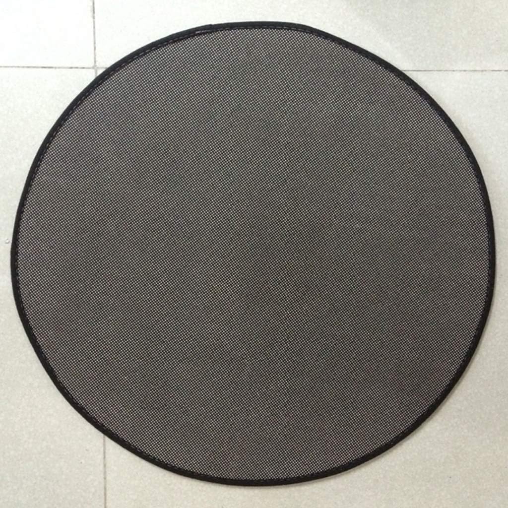 Round Rug Soft Polyester Blend Graphic Face Motif