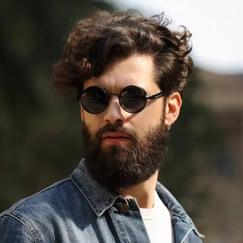 Round Sunglasses HD Polarized & UV400 Metal Frame