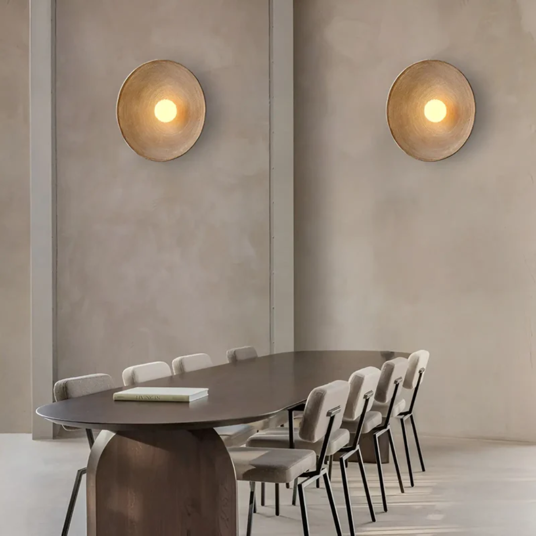Round Wall Lamp Wabi-Sabi Three-Color