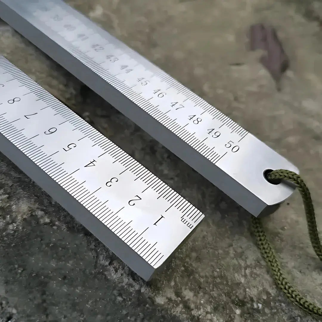 Ruler Hardened Steel Double-Sided Inch Scale
