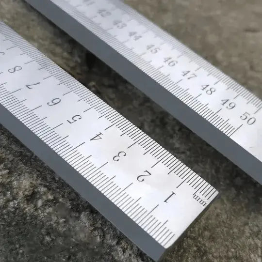 Ruler Hardened Steel Double-Sided Inch Scale