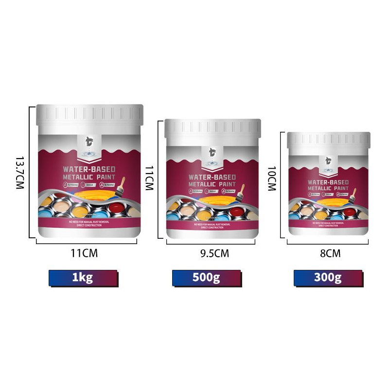 Rust Converter Paint One-Step Water-Based Metallic Finish