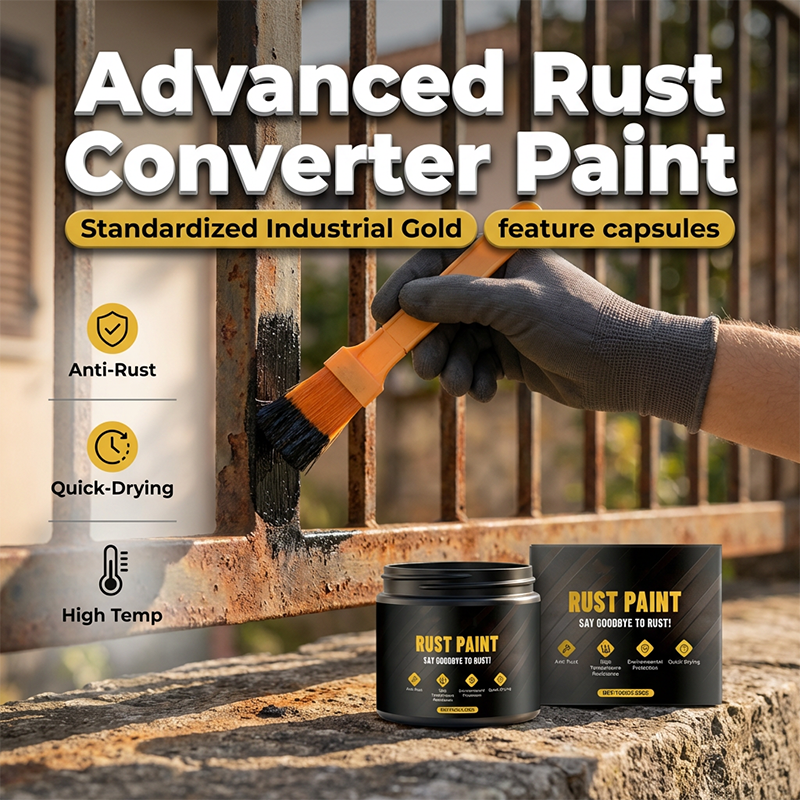 Rust Converter Touch-Dry In Minutes UV-Resistant Matte Finish