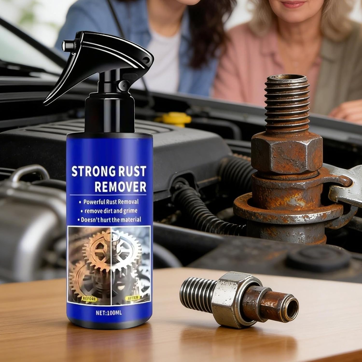 Rust Remover Spray Fast-Acting No-Scrub 3.4 Fl Oz