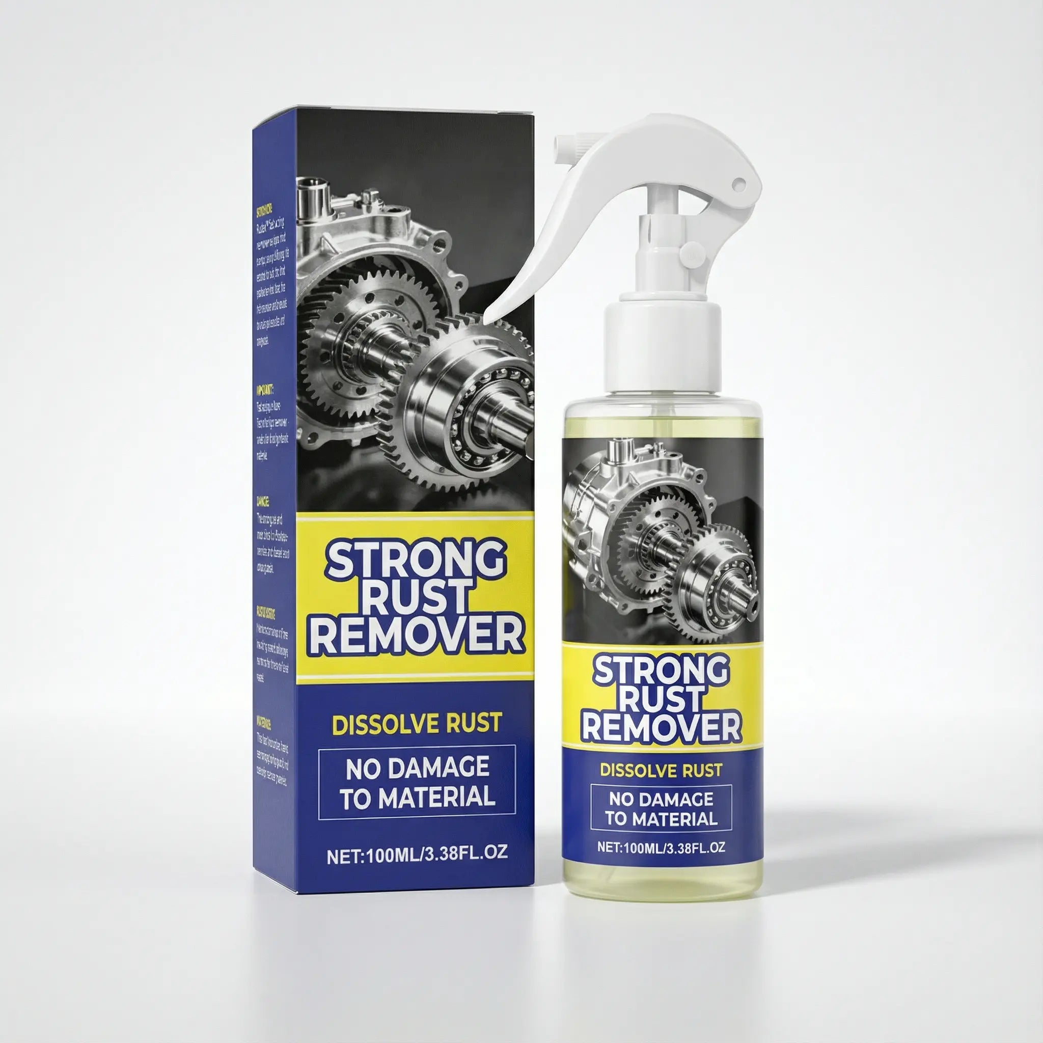 Rust Remover Spray Fast-Acting No-Scrub 3.4 Fl Oz