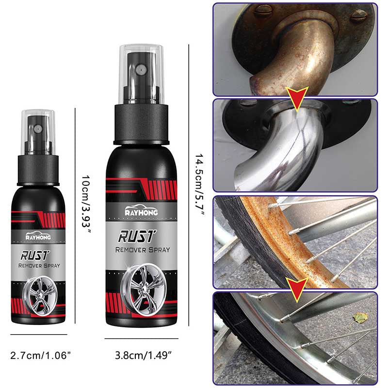 Rust Remover Spray Fast-Drying Non-Toxic Corrosion Protection 100ml