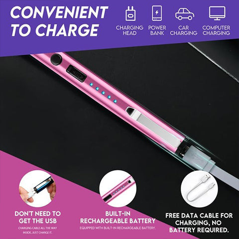 Safety Pen High-Voltage Shock USB-Rechargeable LED Light