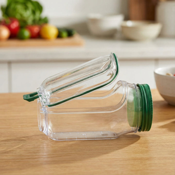 Salad Container Separate Compartments & Secure Lid