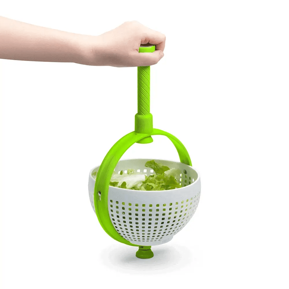 Salad Spinner Easy-Spin Handle & Quick-Dry Basket 21.5 cm