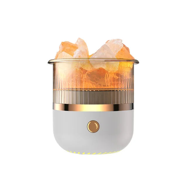 Salt Lamp Diffuser Ultrasonic Mist Color-Changing LED USB-C