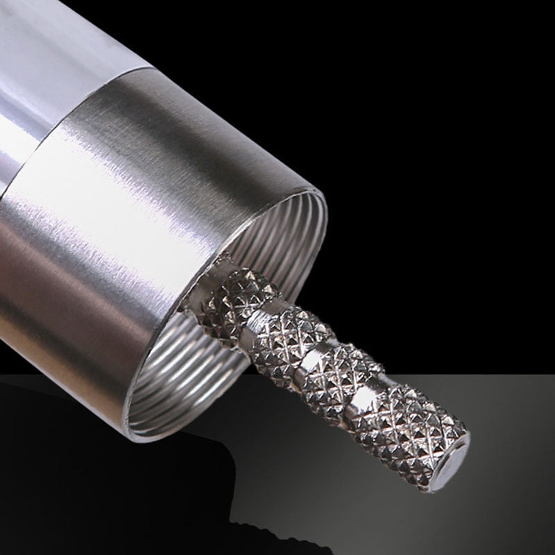 Salt & Pepper Mill One-Handed Push Stainless Steel