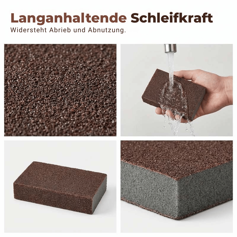 Sanding Sponge Set Aluminum Oxide Removable Handle 5-Pack