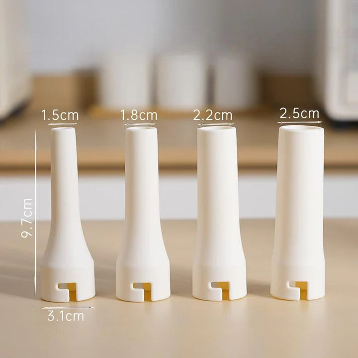 Sausage Stuffer Manual Piston Action Food-Safe Polypropylene Four Nozzles