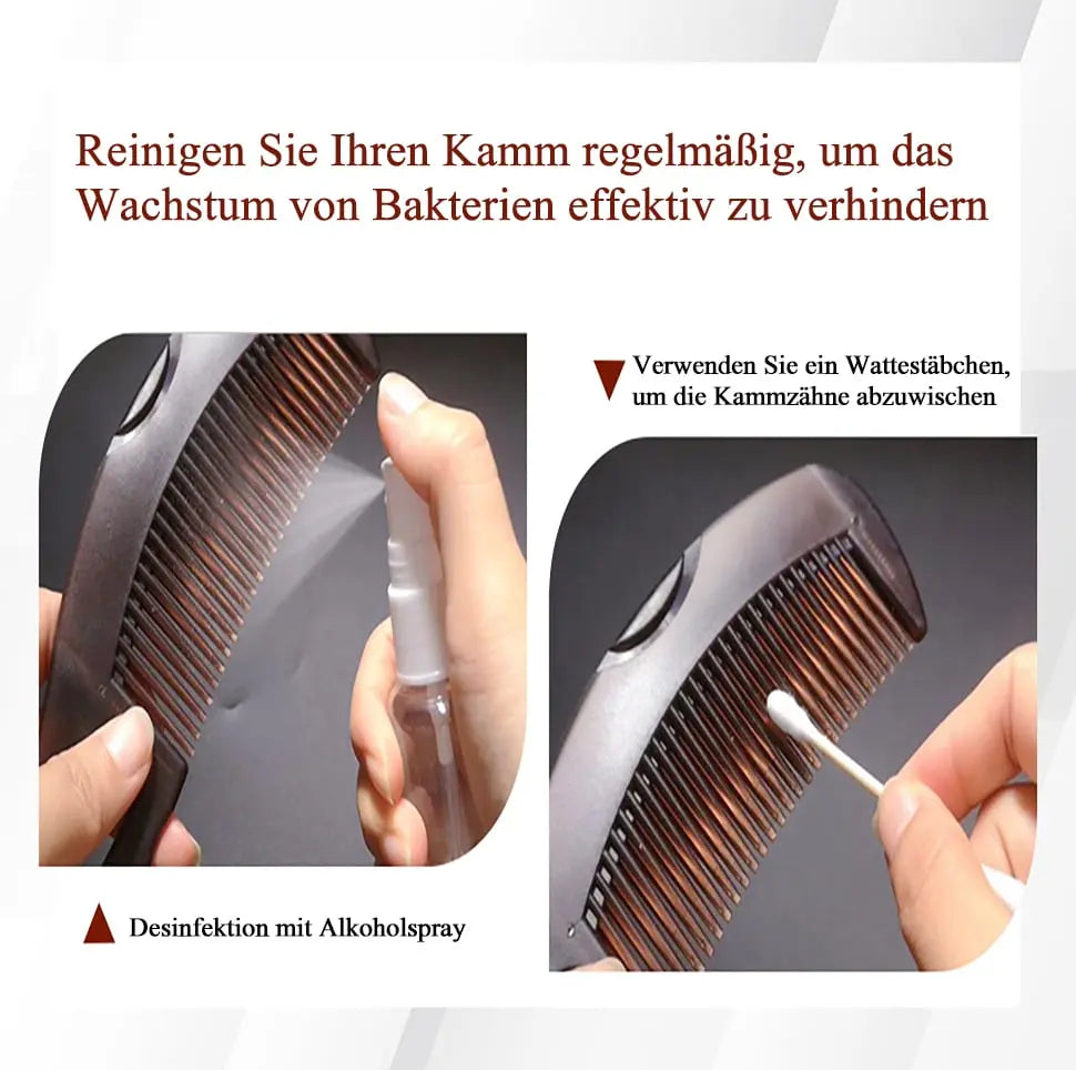 Scalp Massage Comb Dandruff-Removing Hollow Bristles & Rounded Tips