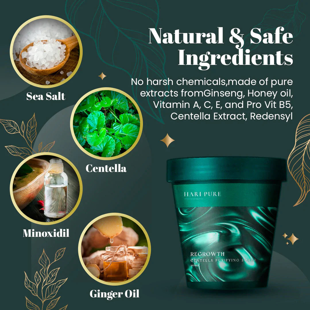 Scalp Scrub Gentle Exfoliating Plant Extracts & Vitamins