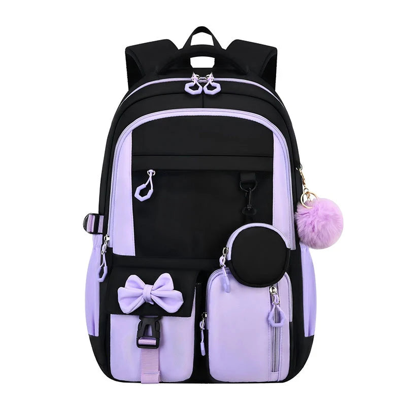 School Backpack Water Resistant Lightweight Anti Theft Pocket